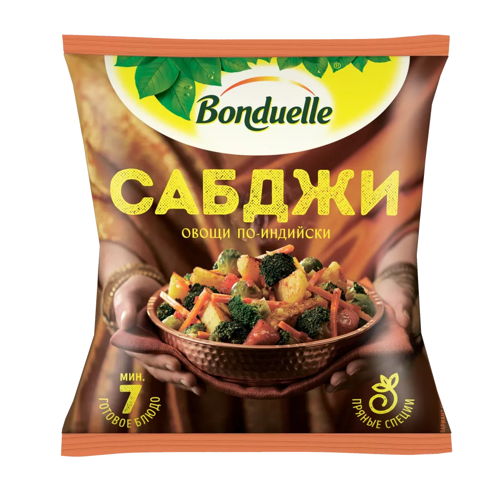 Овощи Bonduelle Сабджи по-индийски, смесь замороженная, 400 г