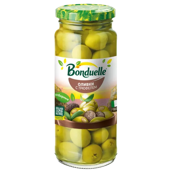 Оливки без косточки Bonduelle, с трюфелем, 300 г