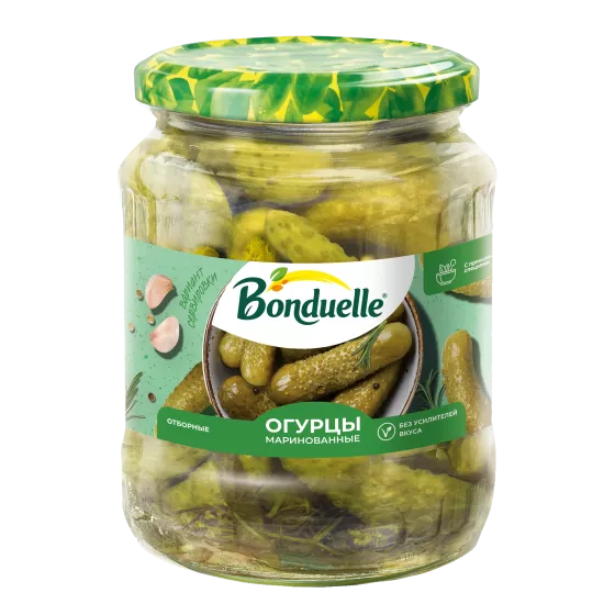 Огурцы маринованные Bonduelle, 680 г