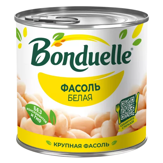 Фасоль консервированная Bonduelle белая, 400 г
