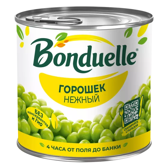 Нахӯди консервшудаи Bonduelle, нарм, 400 г