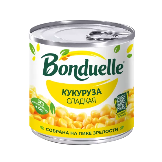 Ҷуворимаккаи консервшудаи Bonduelle, ширин, 170 г