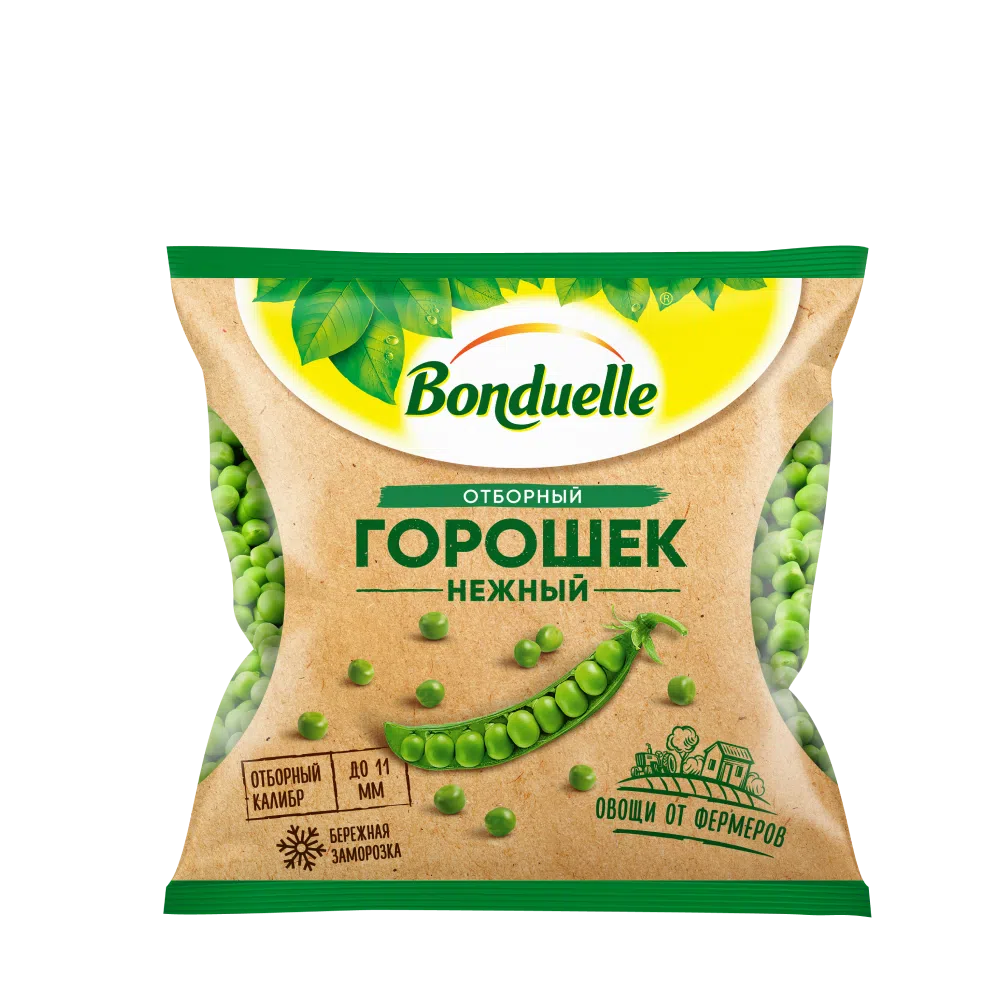 Нежный зеленый горошек | Замороженные овощи продукты Bonduelle